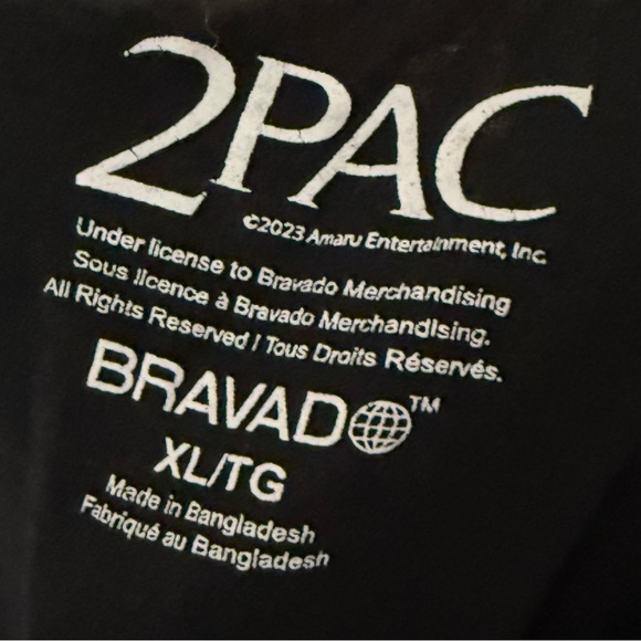 2PAC Graphic Tee All Eyez on me Black T-Shirt - Picture 4 of 4